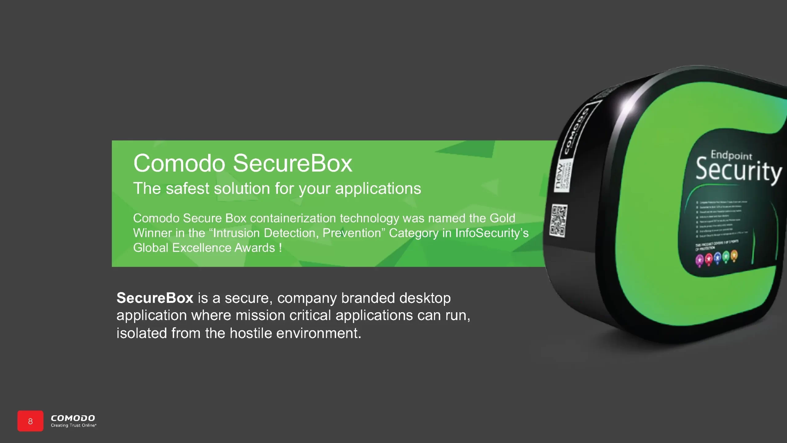 Comodo Antivirus SecureBox Presentation Slide Deck