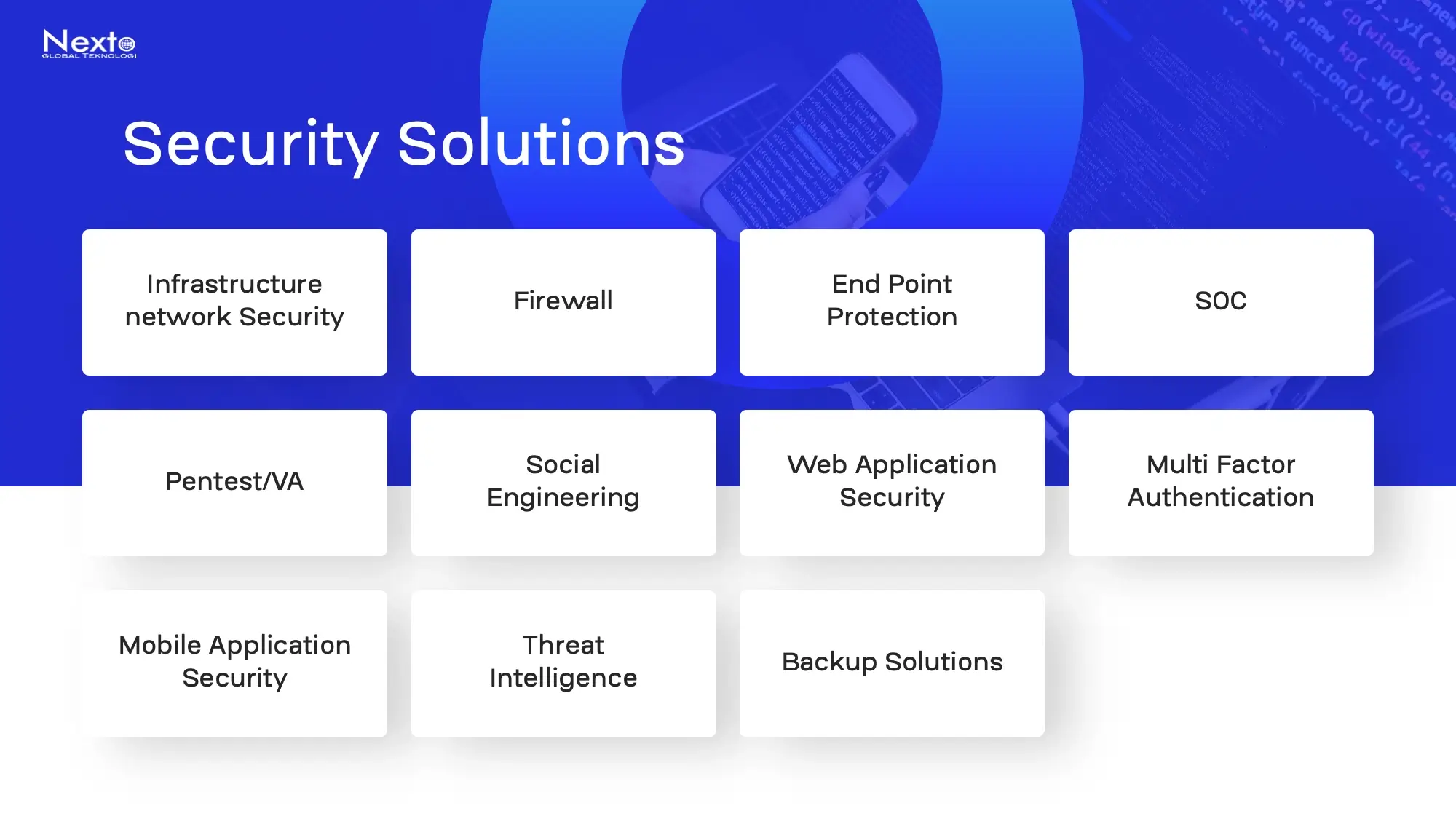 Nexto Global Teknologi Security Solutions IT Services Presentation Slide Deck